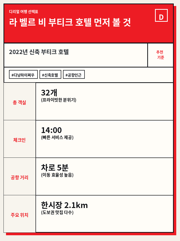 라 벨르 비 부티크 호텔 먼저 볼 것