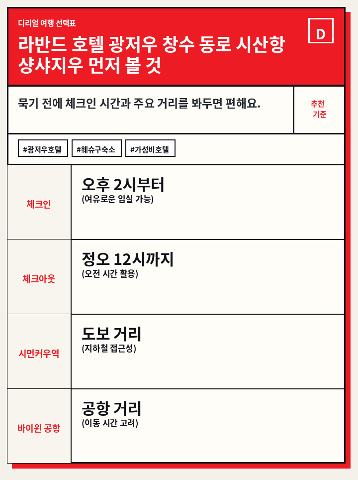 라반드 호텔 광저우 창수 동로 시산항 샹샤지우 먼저 볼 것