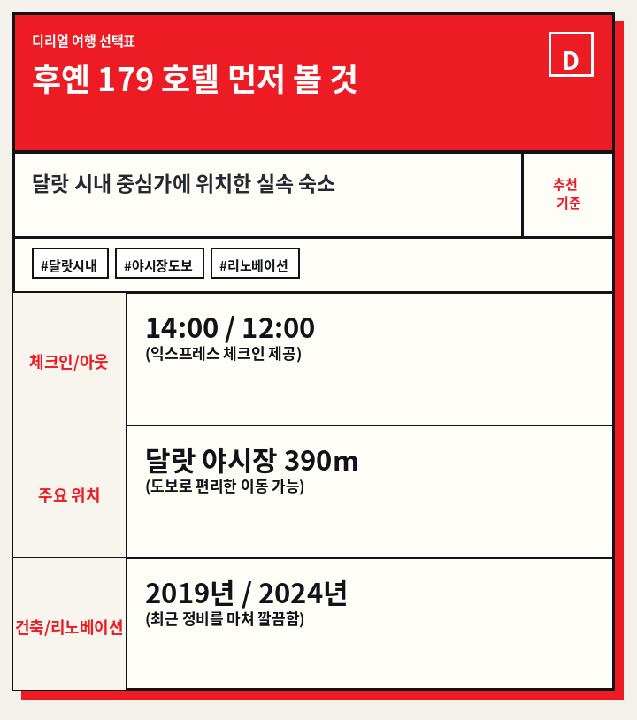후옌 179 호텔 먼저 볼 것