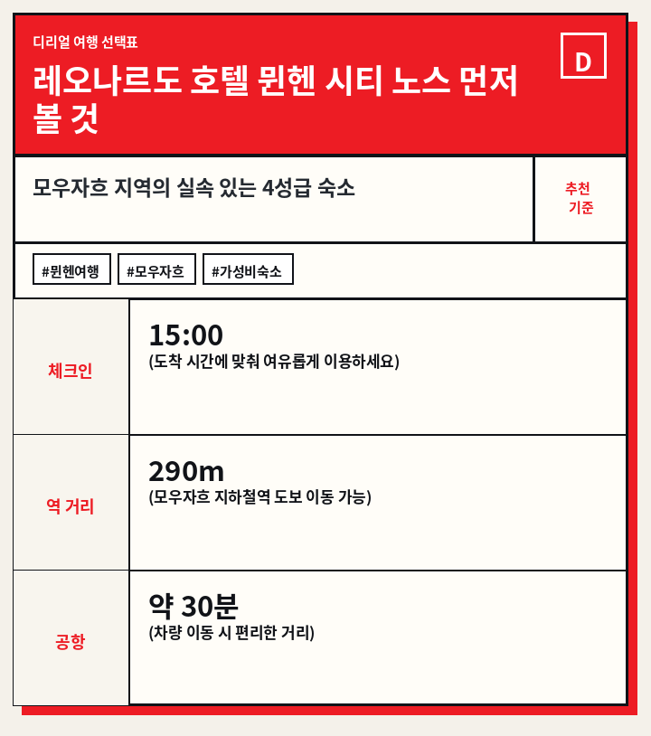 레오나르도 호텔 뮌헨 시티 노스 먼저 볼 것