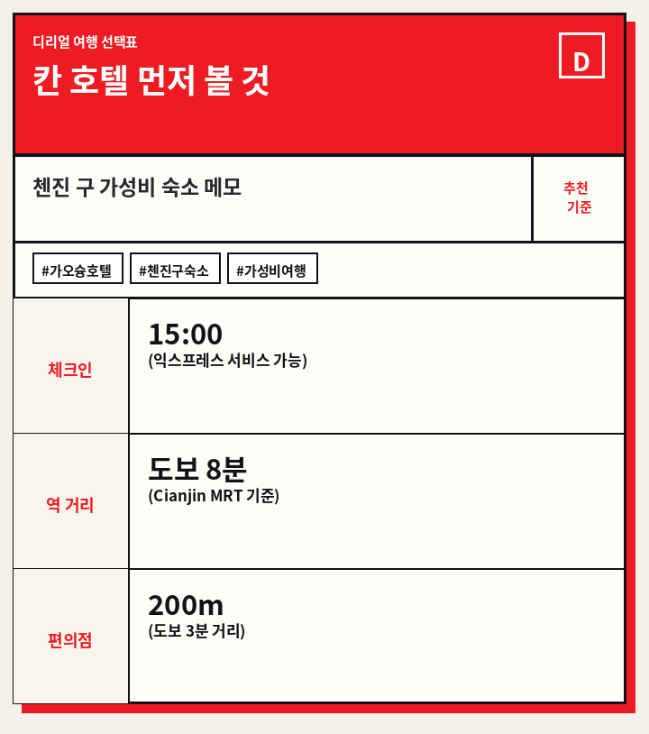 칸 호텔 먼저 볼 것