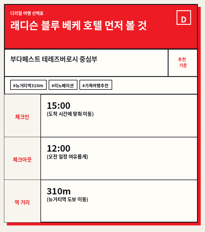 래디슨 블루 베케 호텔 먼저 볼 것