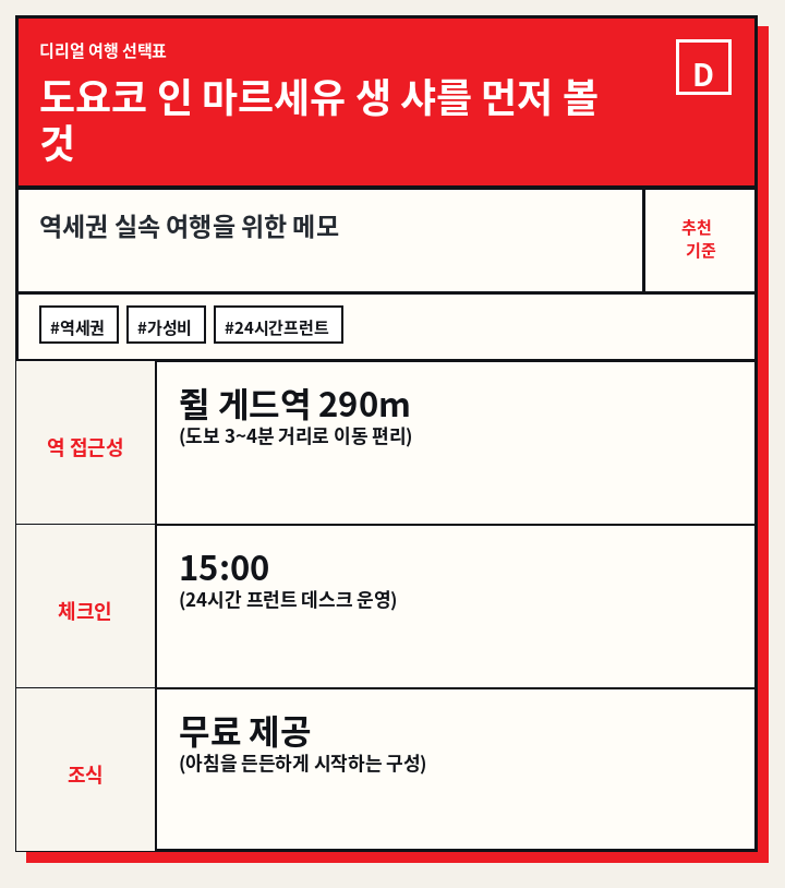 도요코 인 마르세유 생 샤를 먼저 볼 것