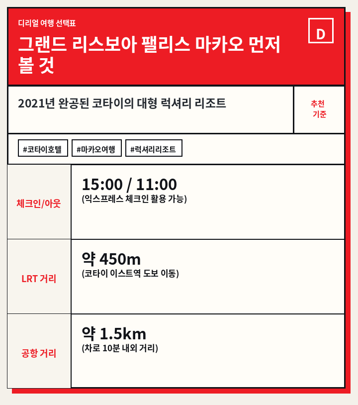 그랜드 리스보아 팰리스 마카오 먼저 볼 것
