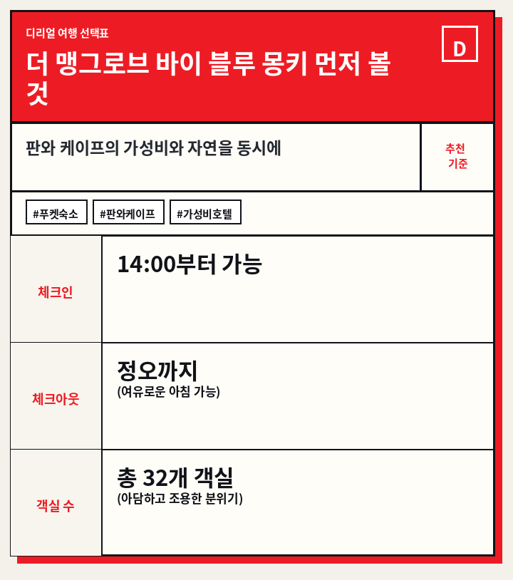 더 맹그로브 바이 블루 몽키 먼저 볼 것